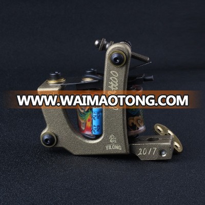 2018 new high quality 10 coils handmade tattoo machine