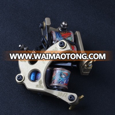 2018 new high quality 10 coils handmade rotary tattoo machine