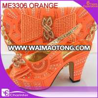 italian shoes and bags to match women ME3306 orange