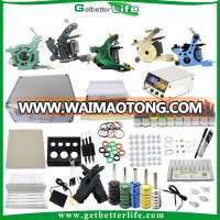 Sale Complete 5 Machines Kit 40 Ink Set Power Supply Free Tattoo Kits with Free Gifts